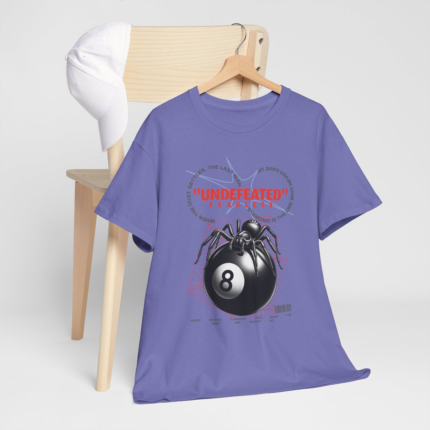 Undefeated Spider 8-Ball Unisex Heavy Cotton Tee