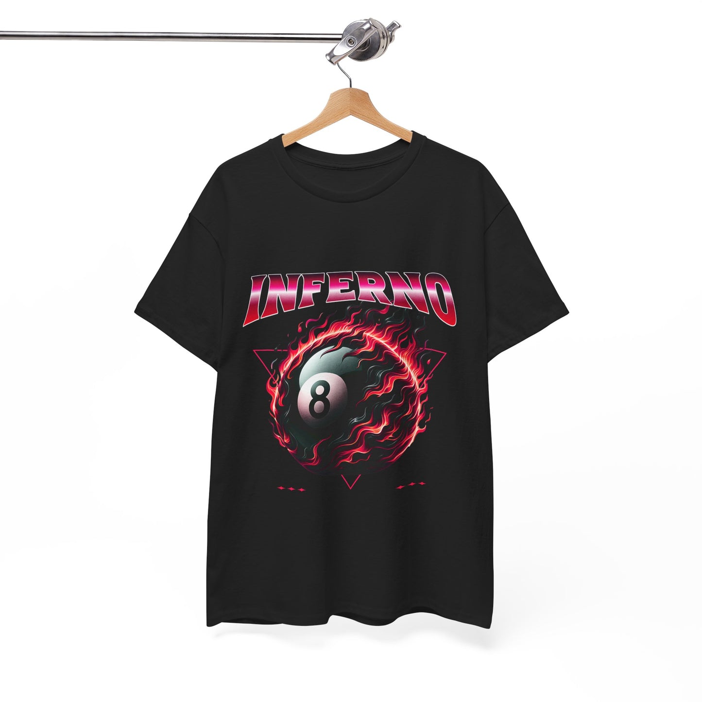 Inferno 8-Ball Design Unisex Heavy Cotton Tee