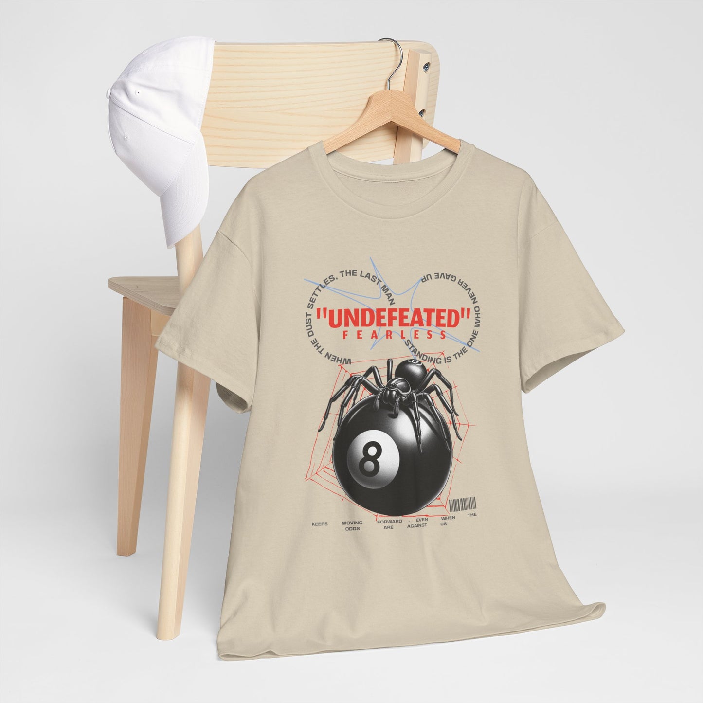 Undefeated Spider 8-Ball Unisex Heavy Cotton Tee