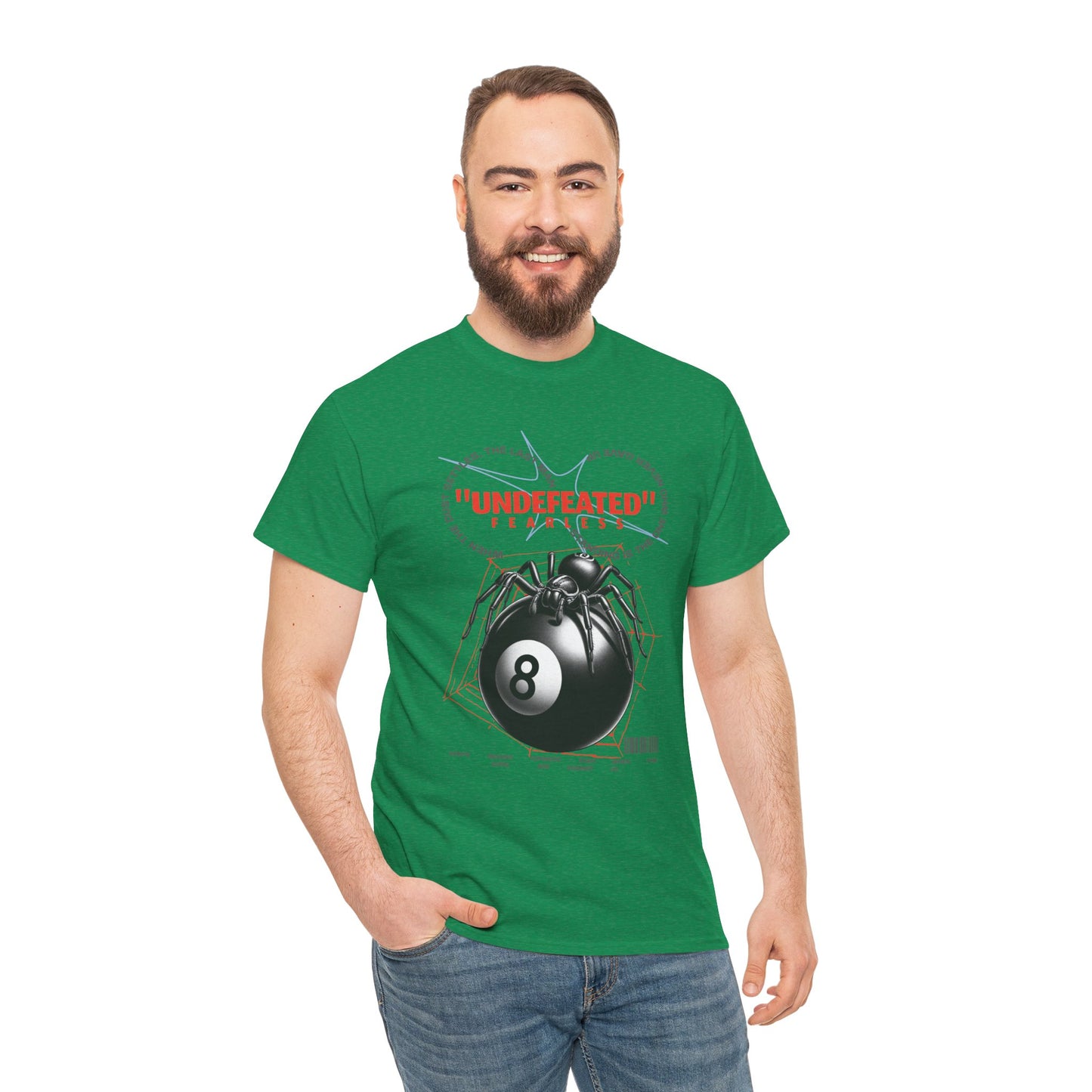 Undefeated Spider 8-Ball Unisex Heavy Cotton Tee