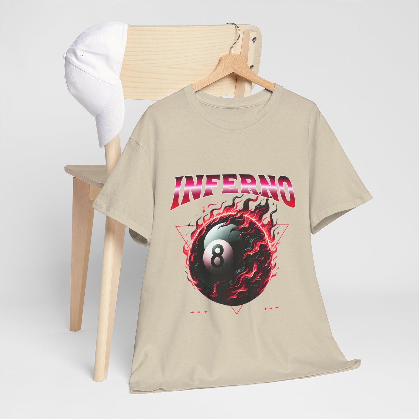 Inferno 8-Ball Design Unisex Heavy Cotton Tee