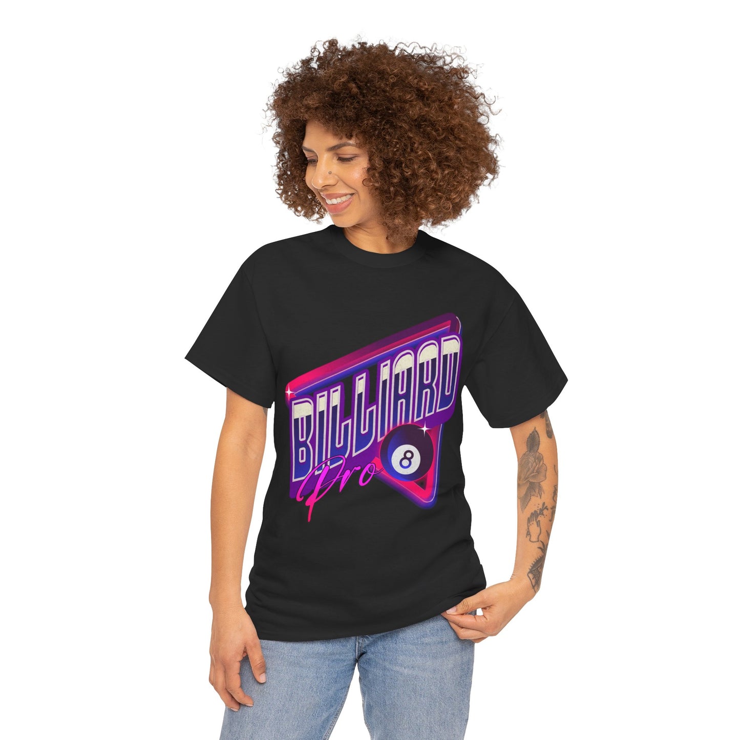 Billiard Pro 8-Ball Unisex Heavy Cotton Tee