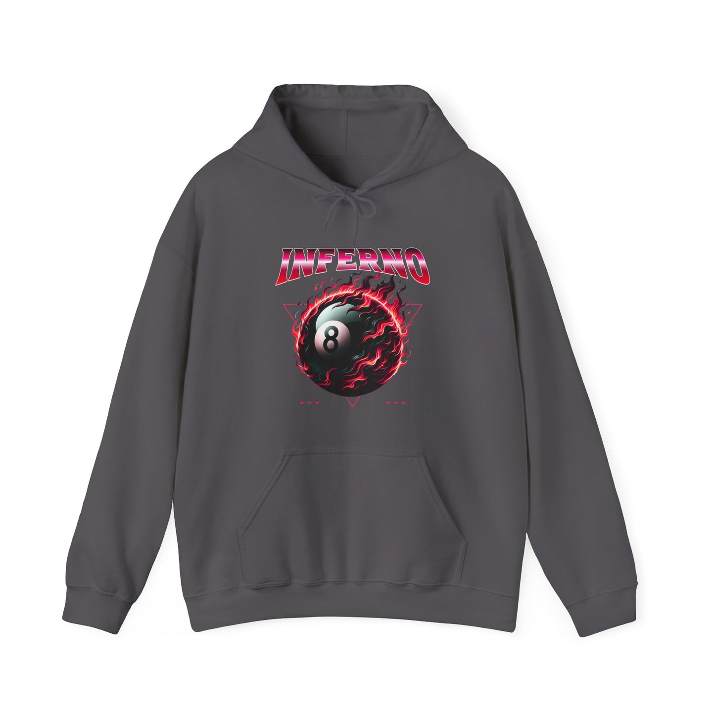 Inferno Eight Ball Unisex Hoodie - Cozy Streetwear Sweatshirt
