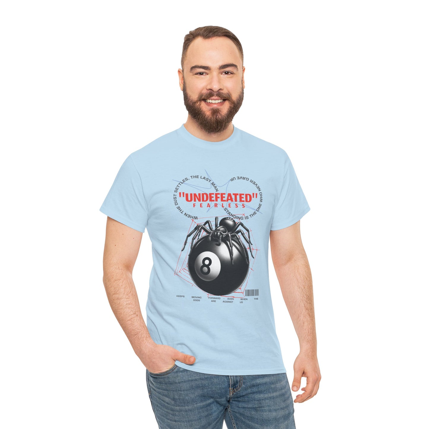 Undefeated Spider 8-Ball Unisex Heavy Cotton Tee