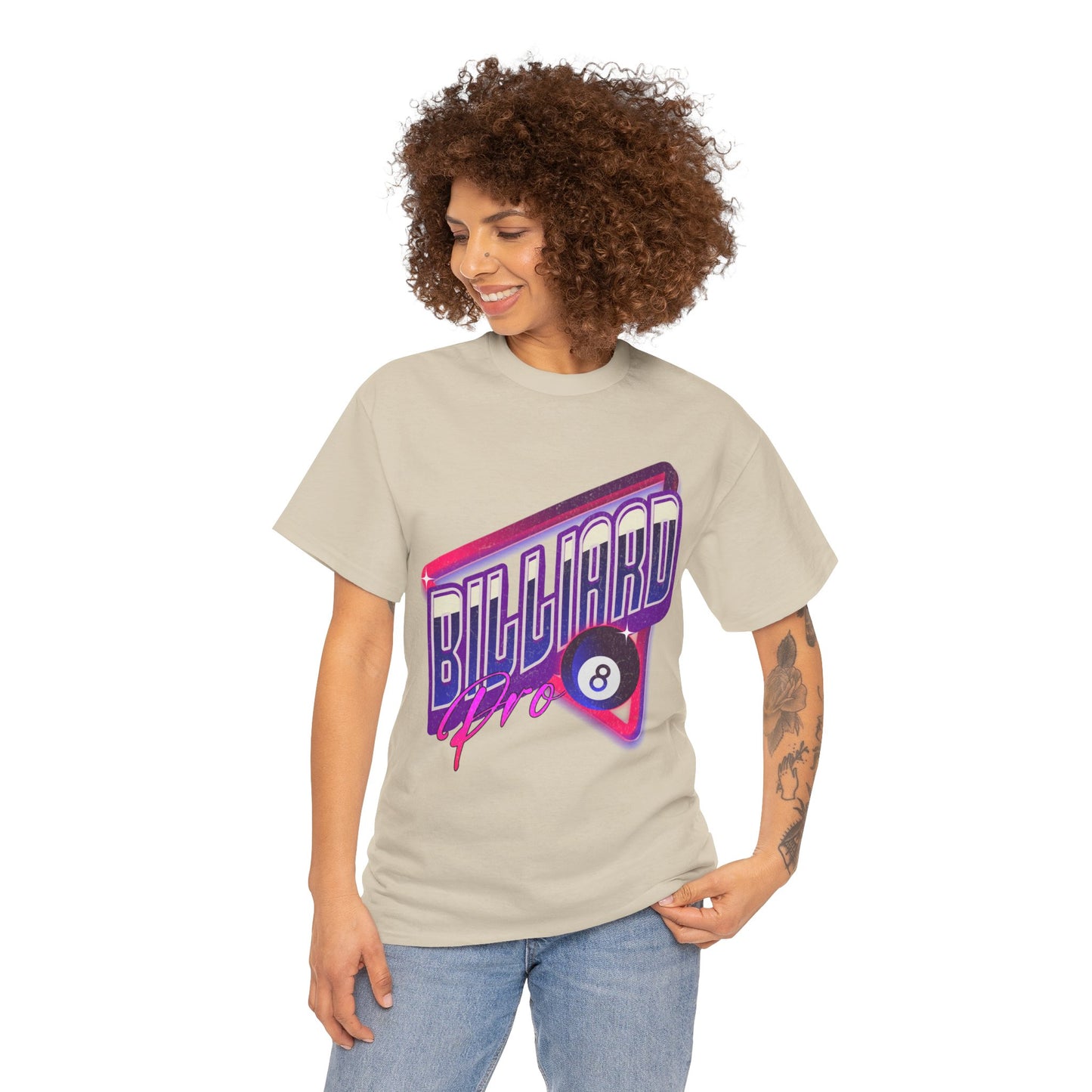 Billiard Pro 8-Ball Unisex Heavy Cotton Tee