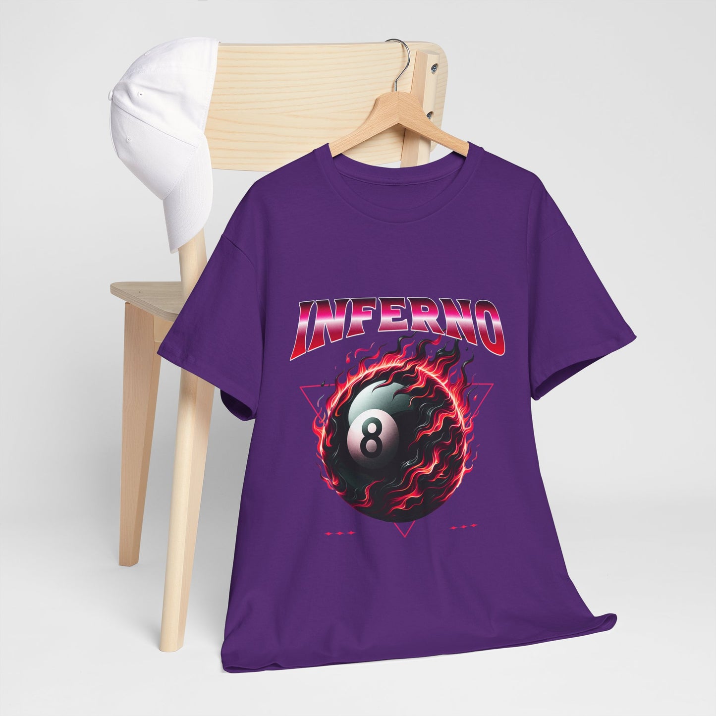 Inferno 8-Ball Design Unisex Heavy Cotton Tee
