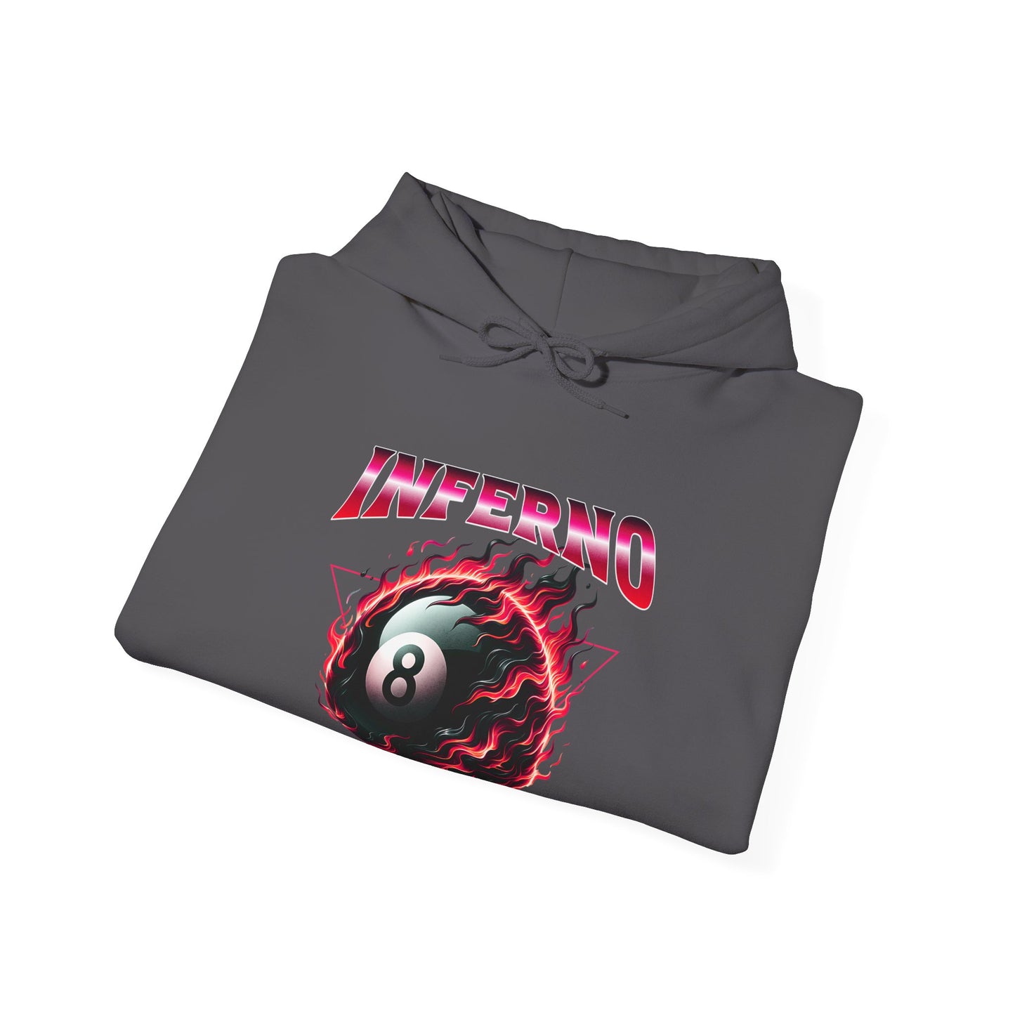 Inferno Eight Ball Unisex Hoodie - Cozy Streetwear Sweatshirt