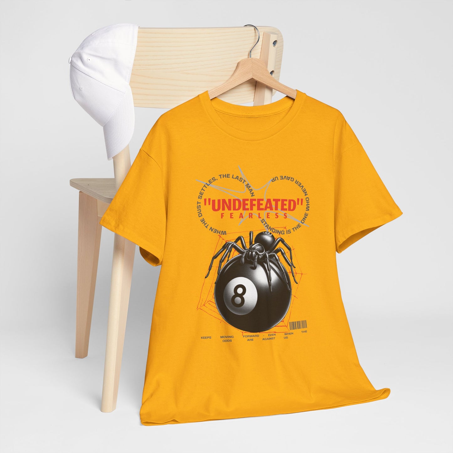 Undefeated Spider 8-Ball Unisex Heavy Cotton Tee