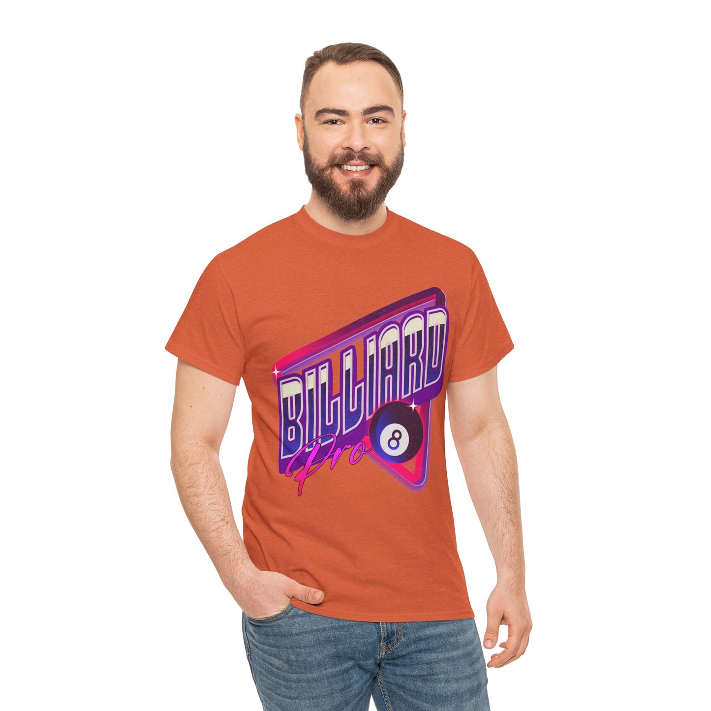 Billiard Pro 8-Ball Unisex Heavy Cotton Tee