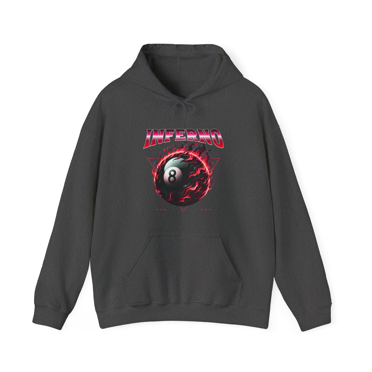 Inferno Eight Ball Unisex Hoodie - Cozy Streetwear Sweatshirt