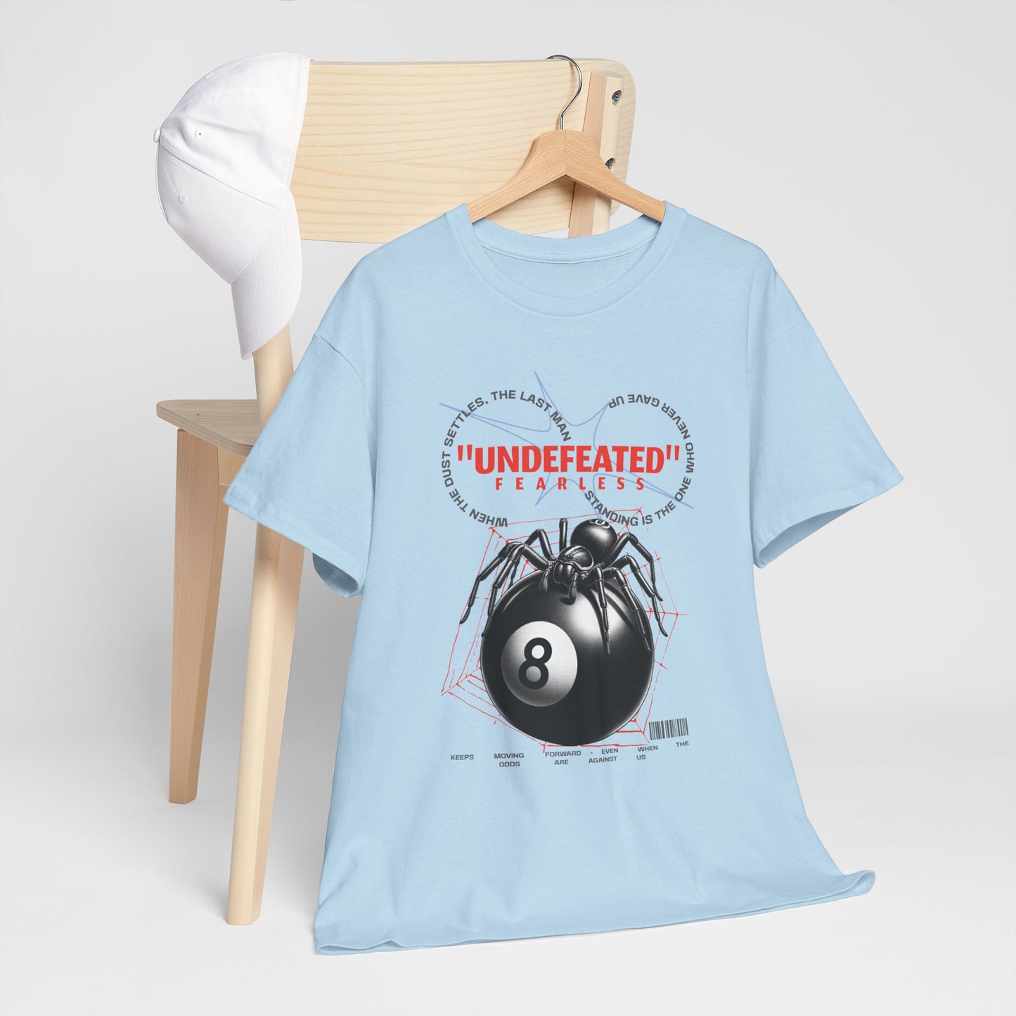 Undefeated Spider 8-Ball Unisex Heavy Cotton Tee