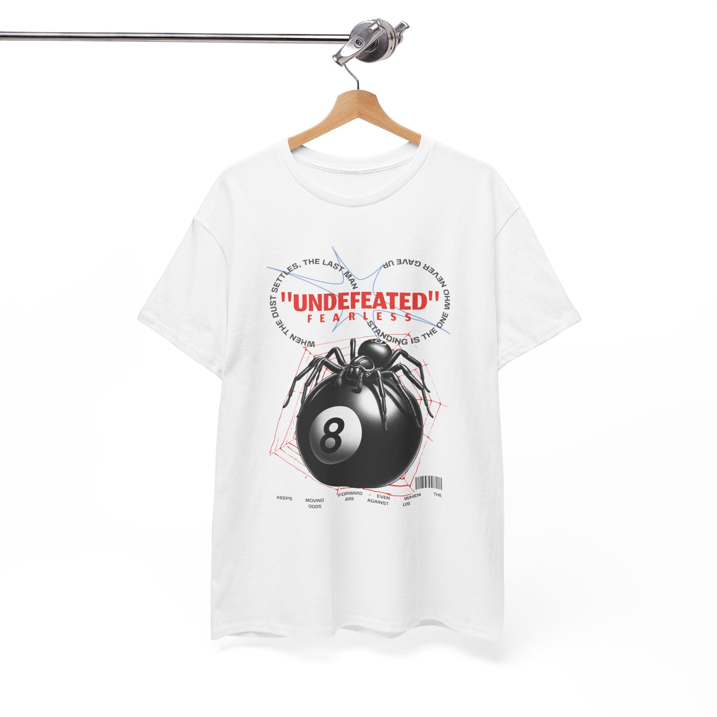 Undefeated Spider 8-Ball Unisex Heavy Cotton Tee