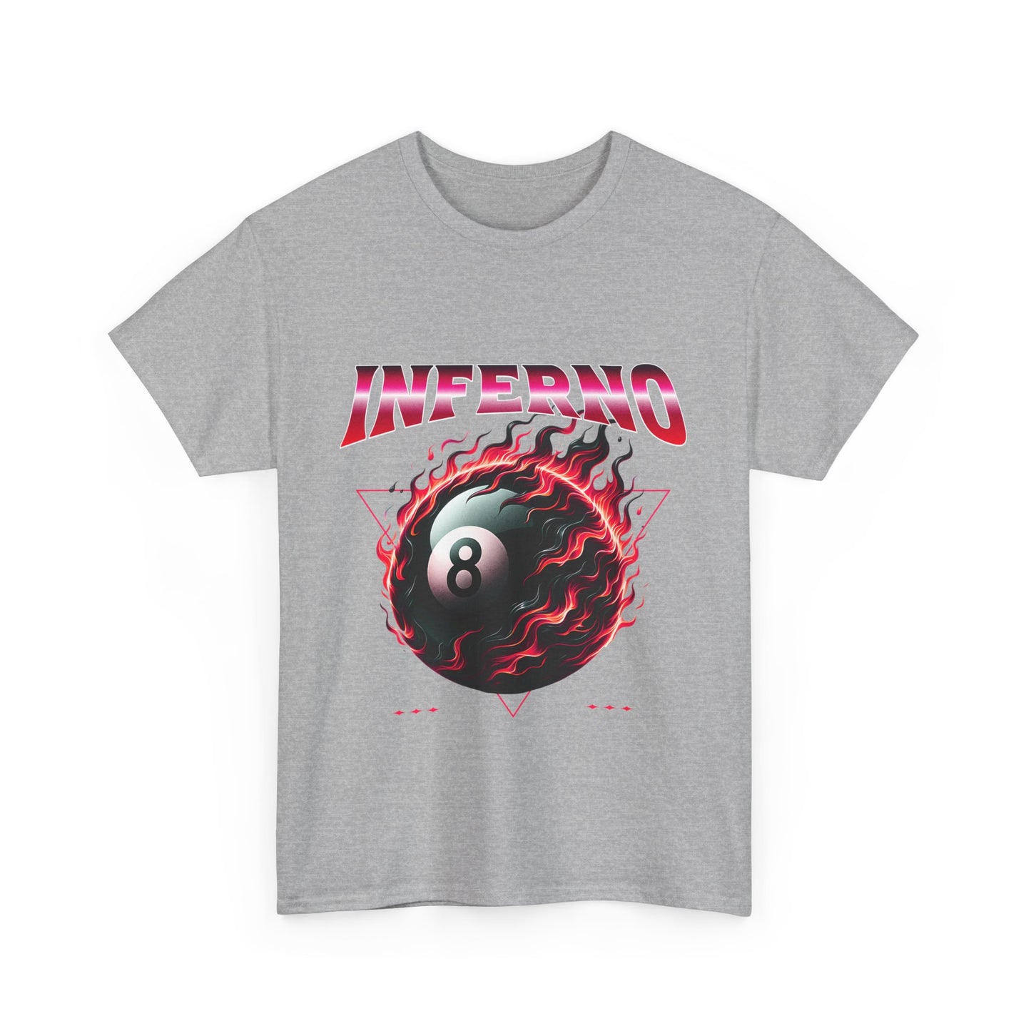 Inferno 8-Ball Design Unisex Heavy Cotton Tee