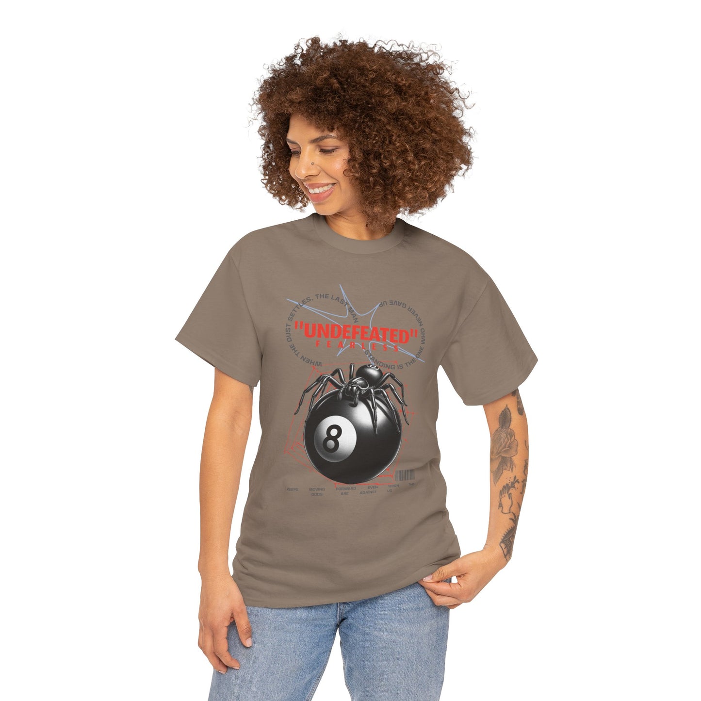 Undefeated Spider 8-Ball Unisex Heavy Cotton Tee