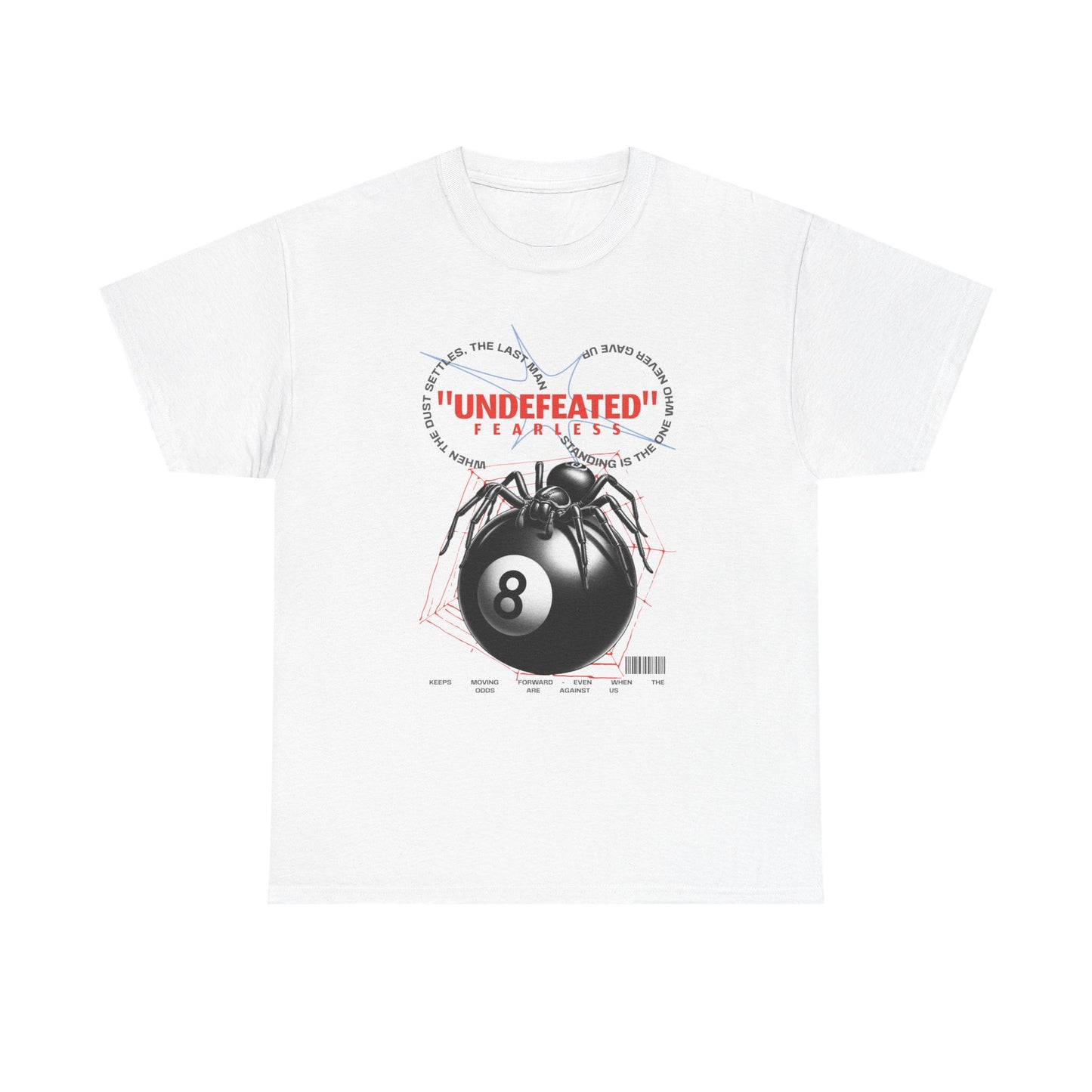 Undefeated Spider 8-Ball Unisex Heavy Cotton Tee