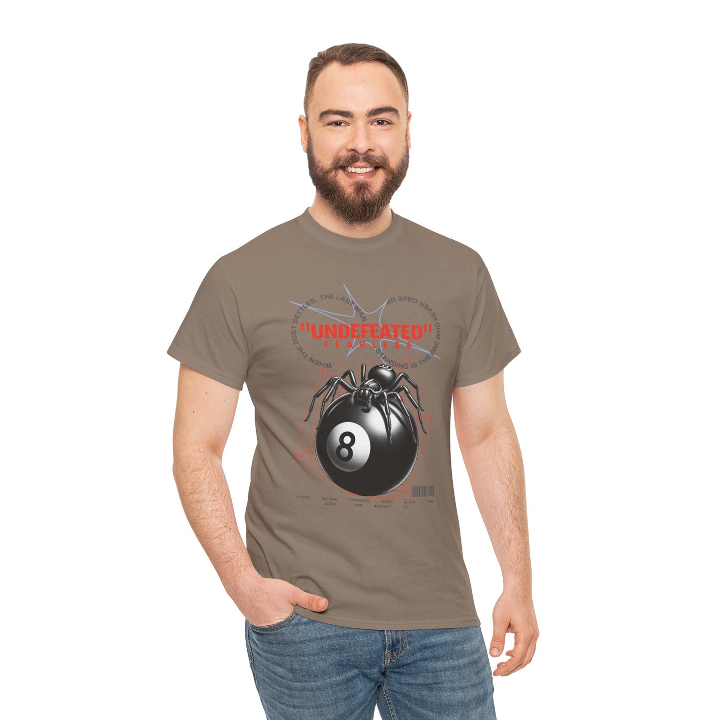 Undefeated Spider 8-Ball Unisex Heavy Cotton Tee