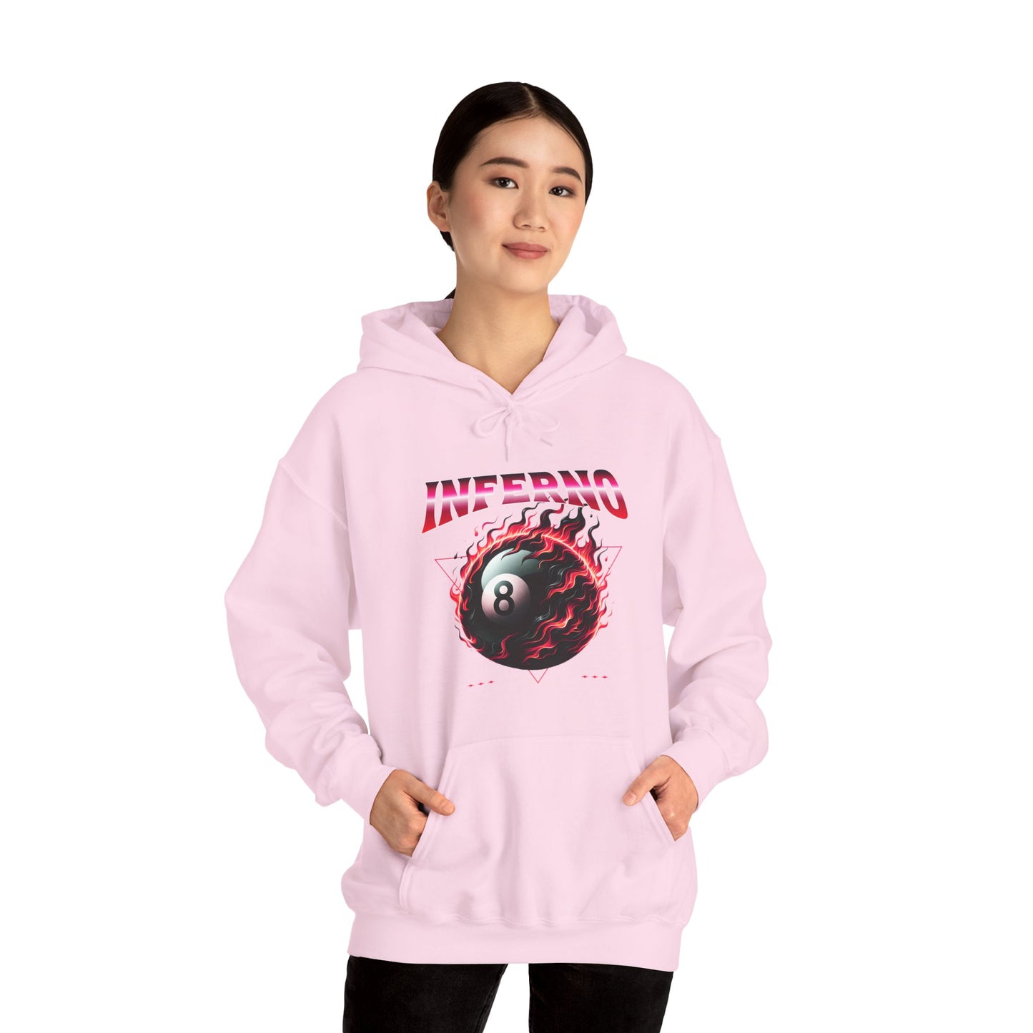 Inferno Eight Ball Unisex Hoodie - Cozy Streetwear Sweatshirt