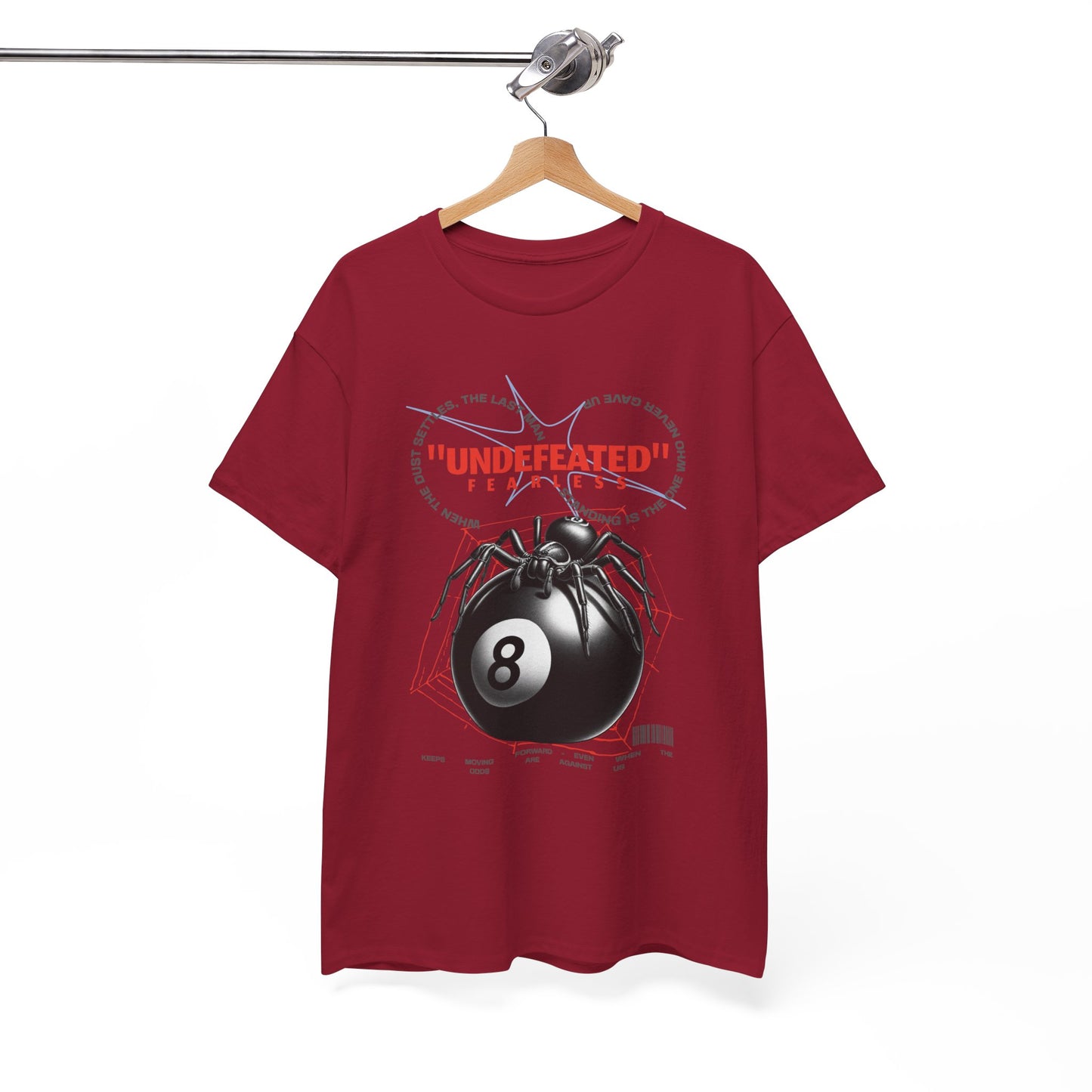 Undefeated Spider 8-Ball Unisex Heavy Cotton Tee