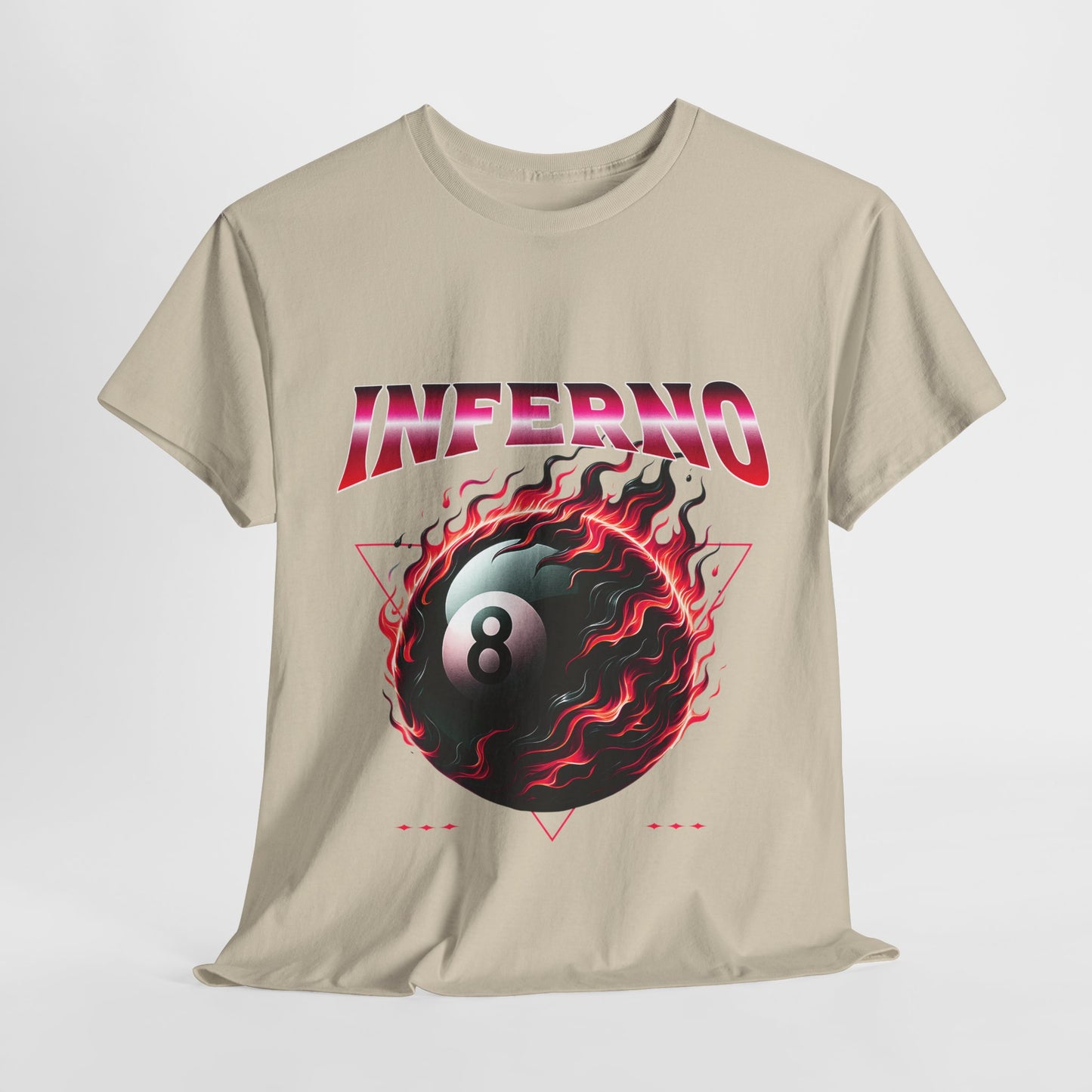 Inferno 8-Ball Design Unisex Heavy Cotton Tee