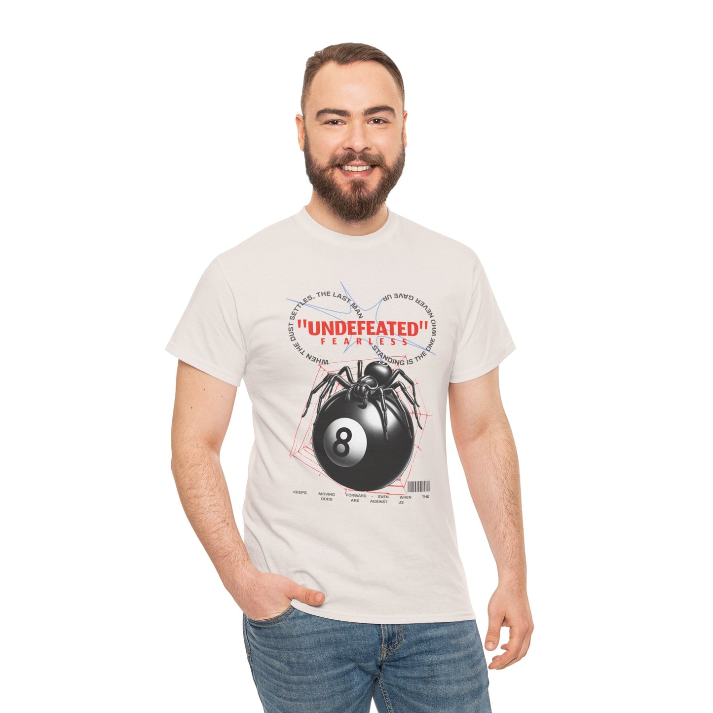 Undefeated Spider 8-Ball Unisex Heavy Cotton Tee