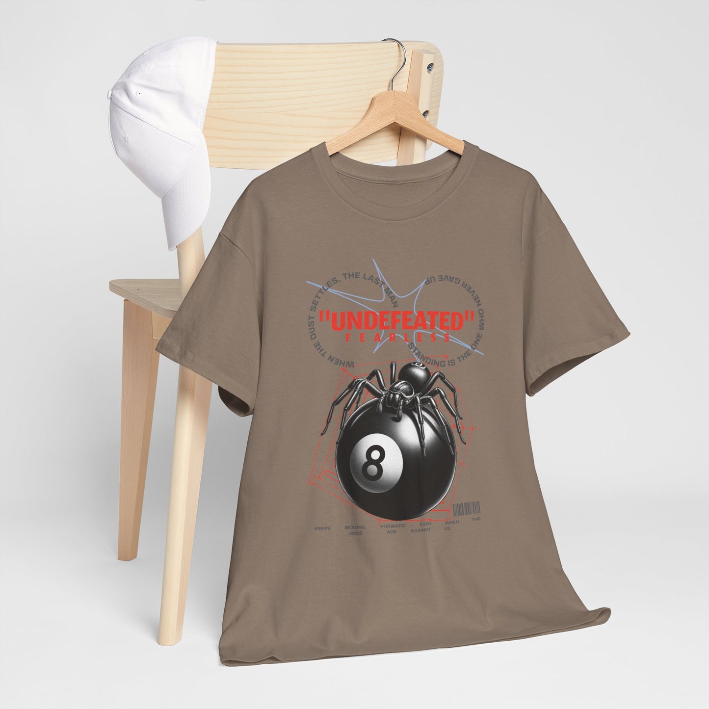 Undefeated Spider 8-Ball Unisex Heavy Cotton Tee
