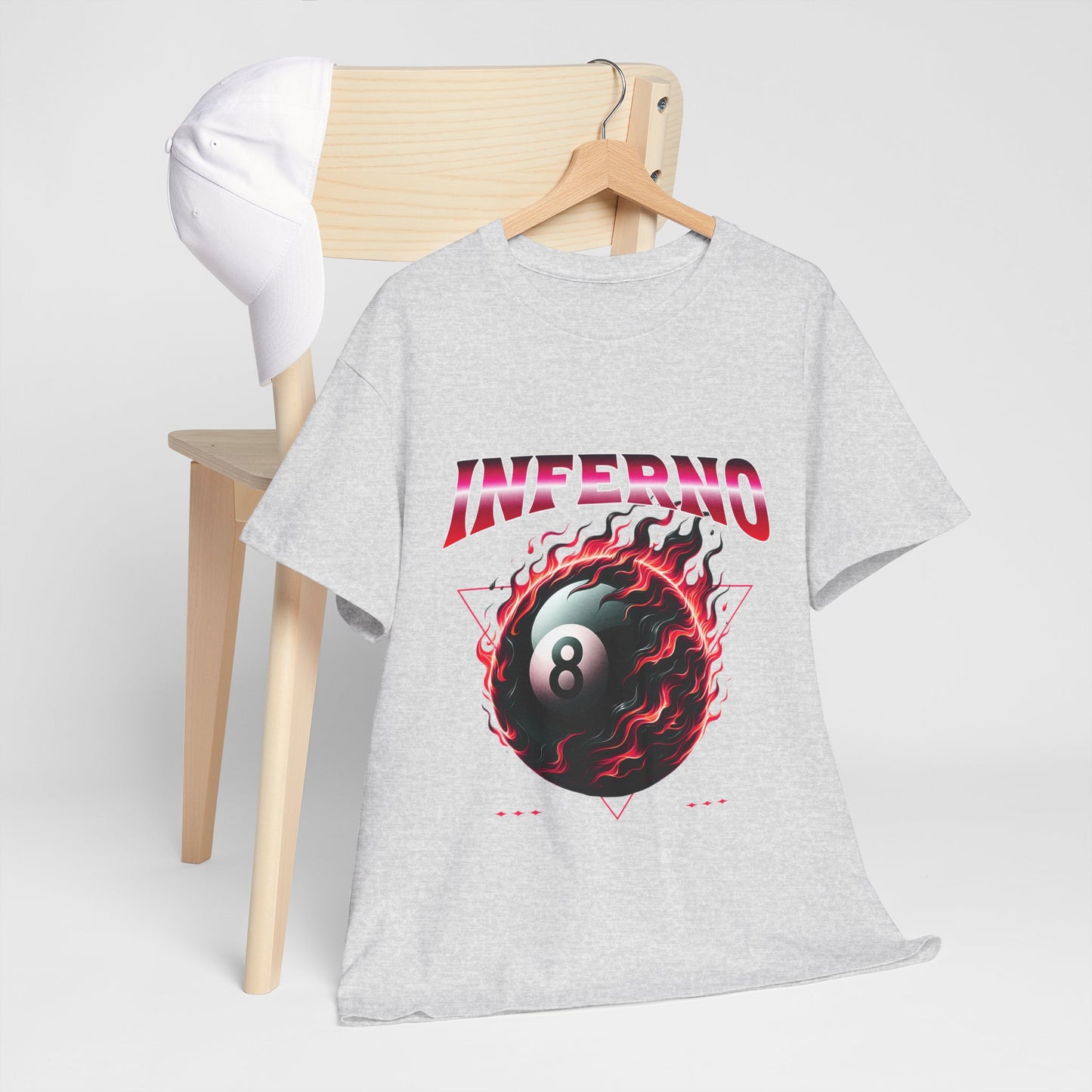 Inferno 8-Ball Design Unisex Heavy Cotton Tee