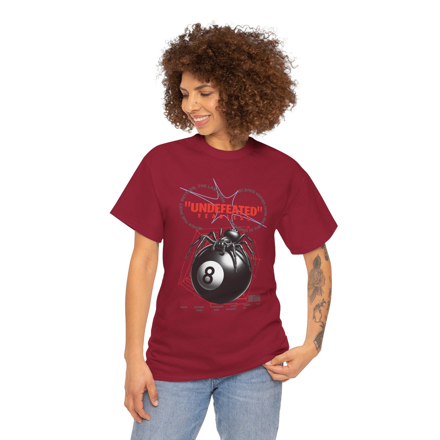 Undefeated Spider 8-Ball Unisex Heavy Cotton Tee
