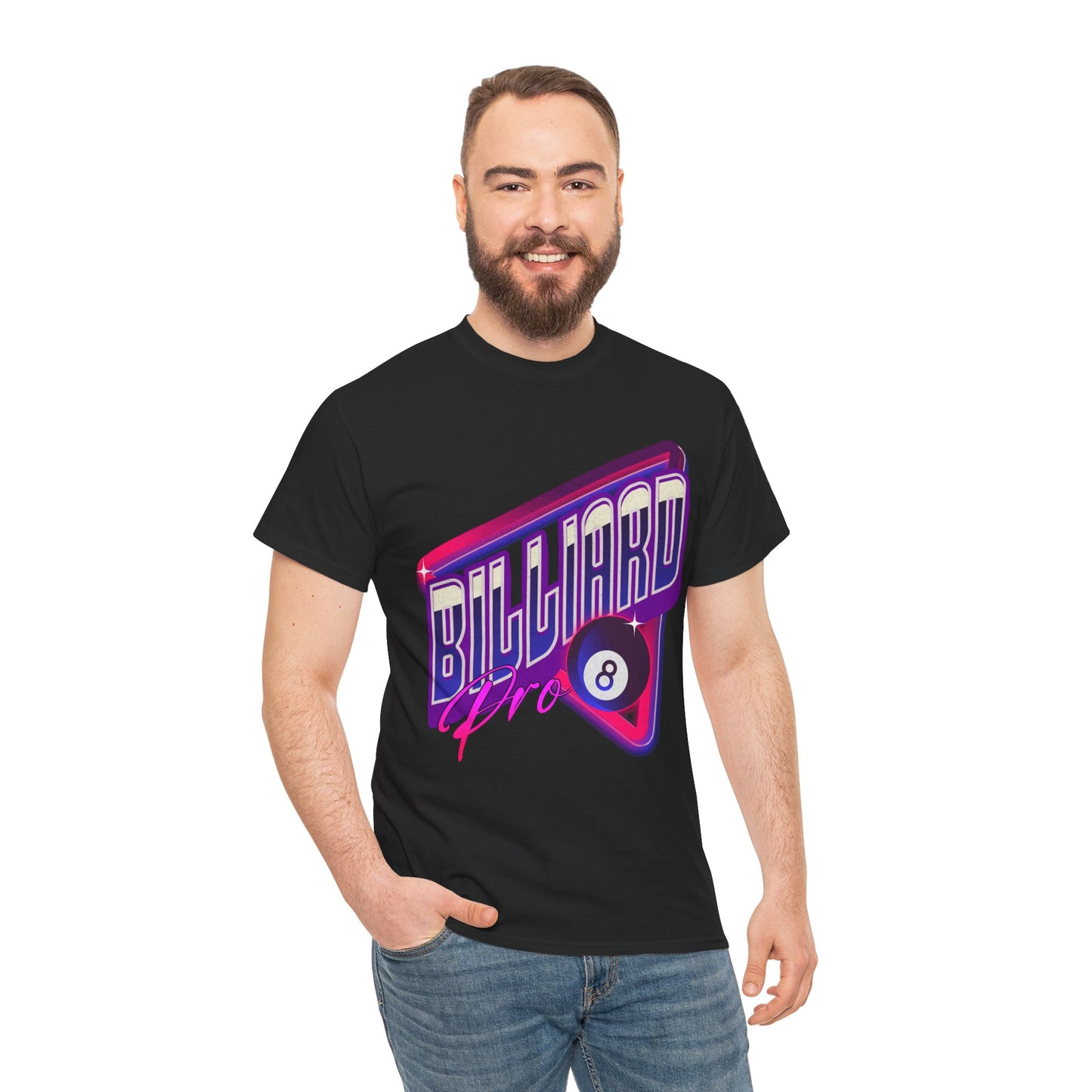 Billiard Pro 8-Ball Unisex Heavy Cotton Tee