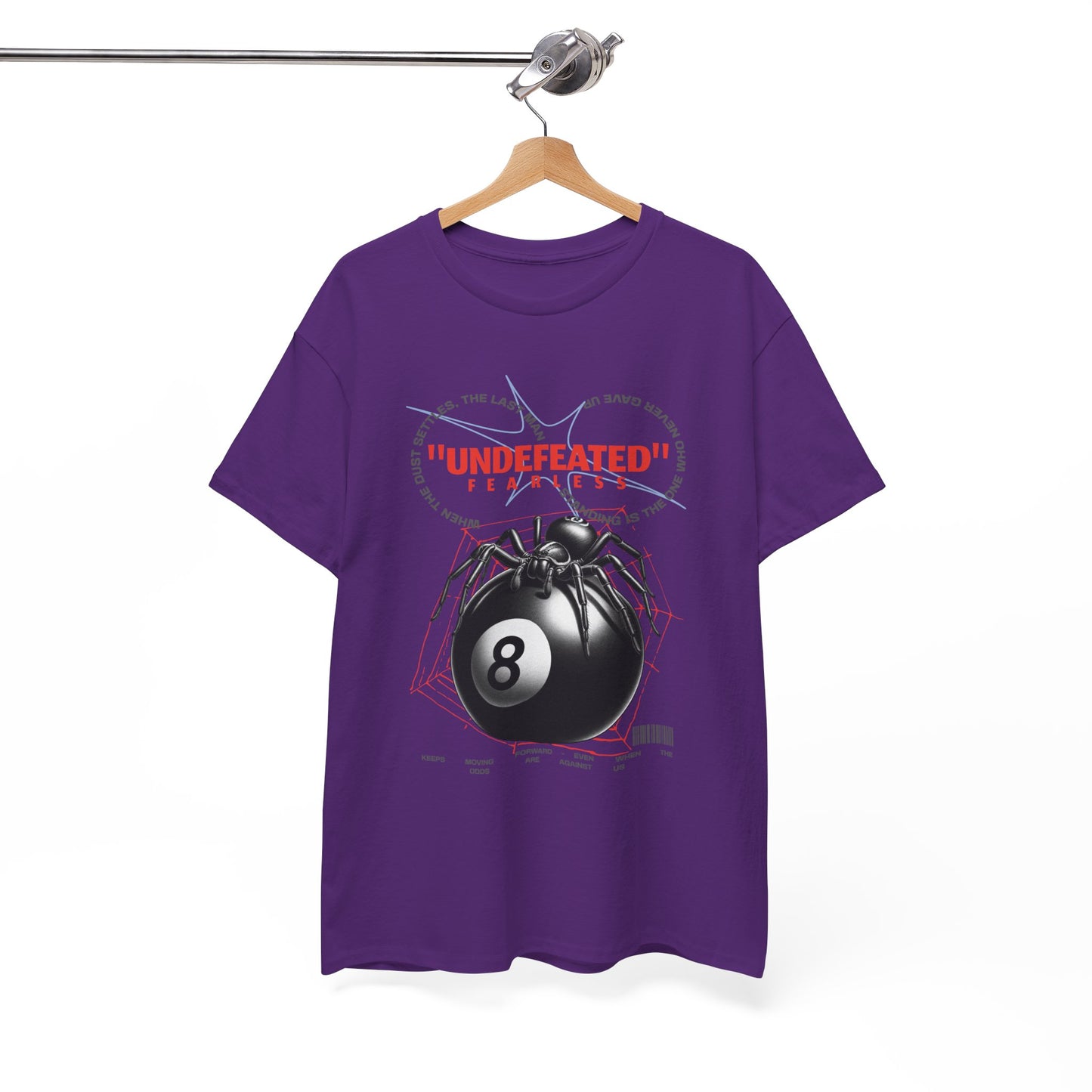 Undefeated Spider 8-Ball Unisex Heavy Cotton Tee