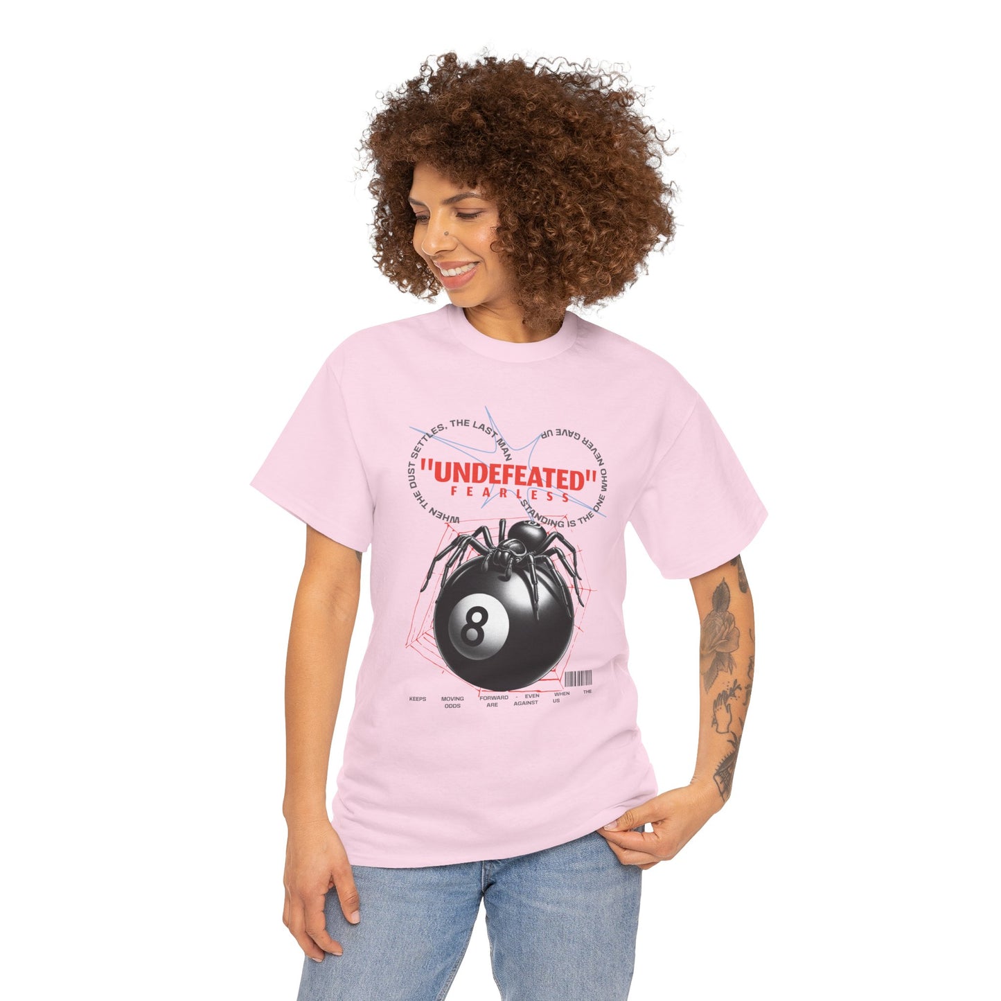 Undefeated Spider 8-Ball Unisex Heavy Cotton Tee