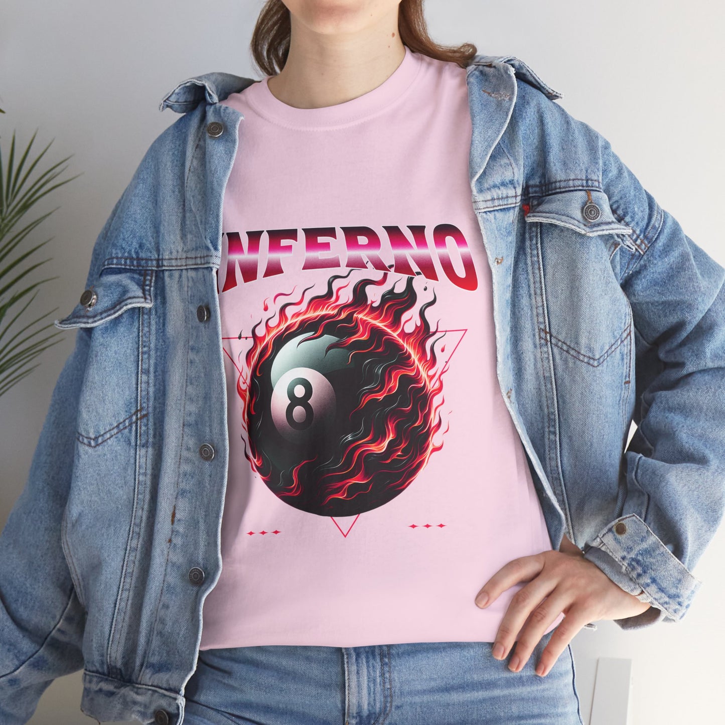 Inferno 8-Ball Design Unisex Heavy Cotton Tee