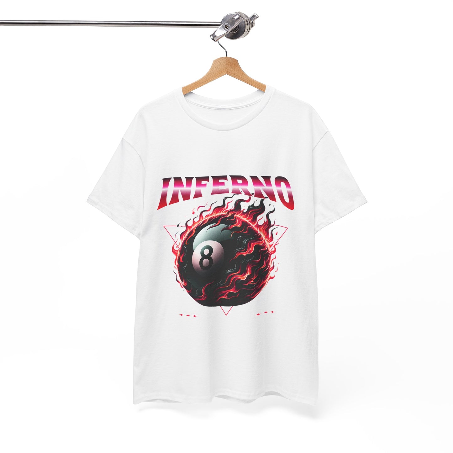Inferno 8-Ball Design Unisex Heavy Cotton Tee