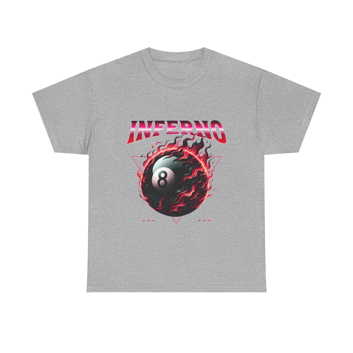 Inferno 8-Ball Design Unisex Heavy Cotton Tee
