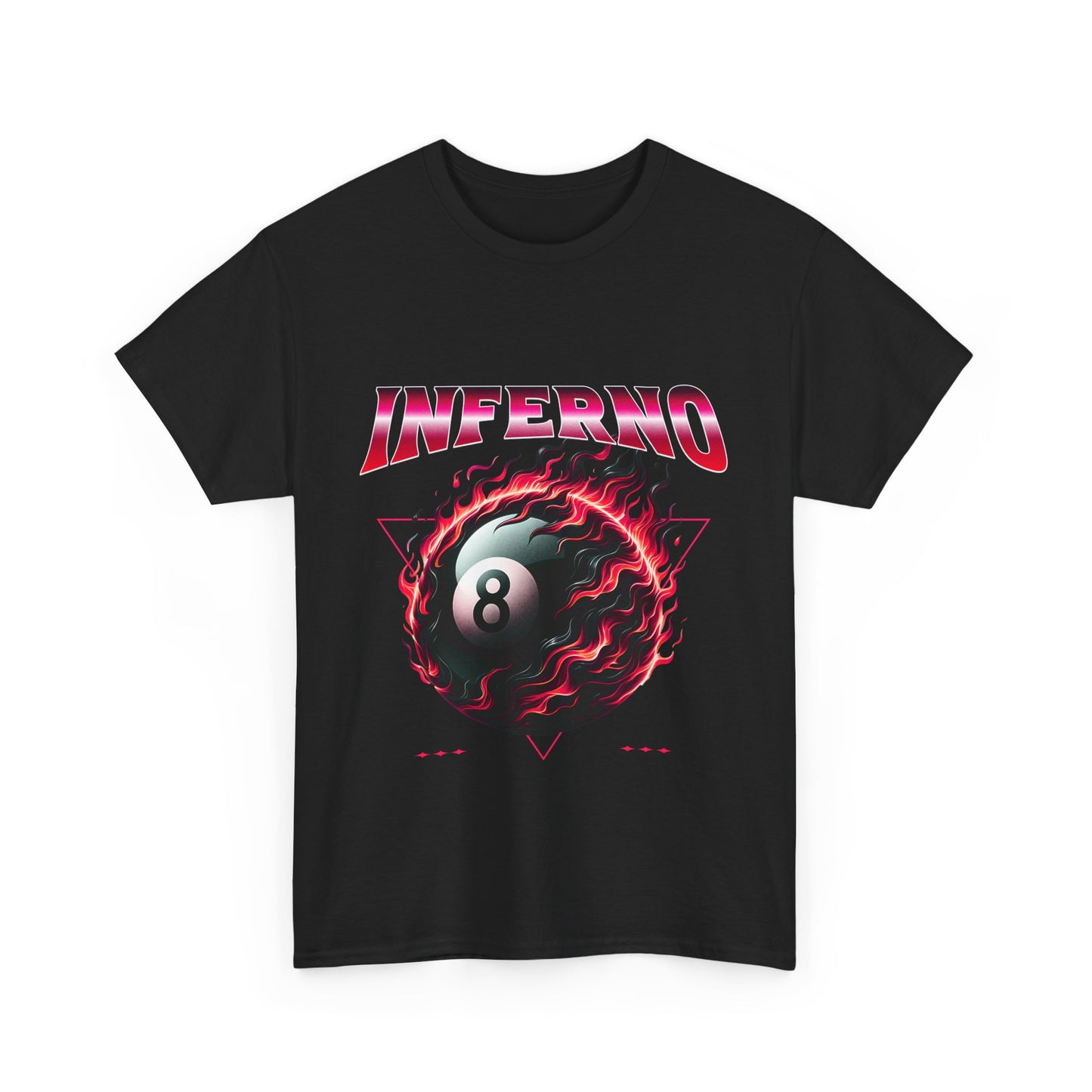 Inferno 8-Ball Design Unisex Heavy Cotton Tee