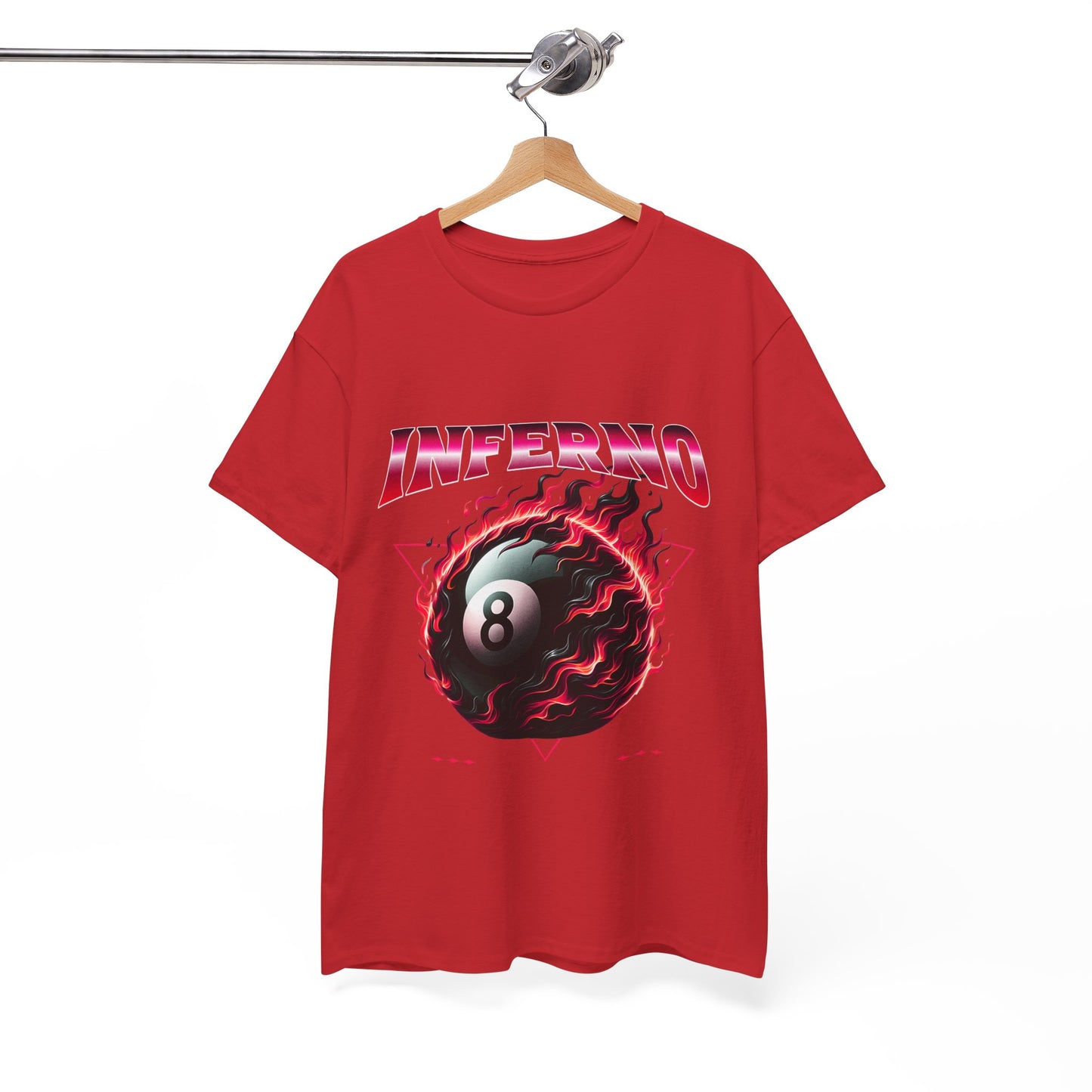 Inferno 8-Ball Design Unisex Heavy Cotton Tee