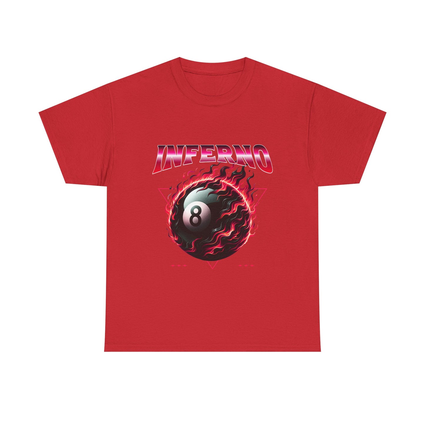 Inferno 8-Ball Design Unisex Heavy Cotton Tee