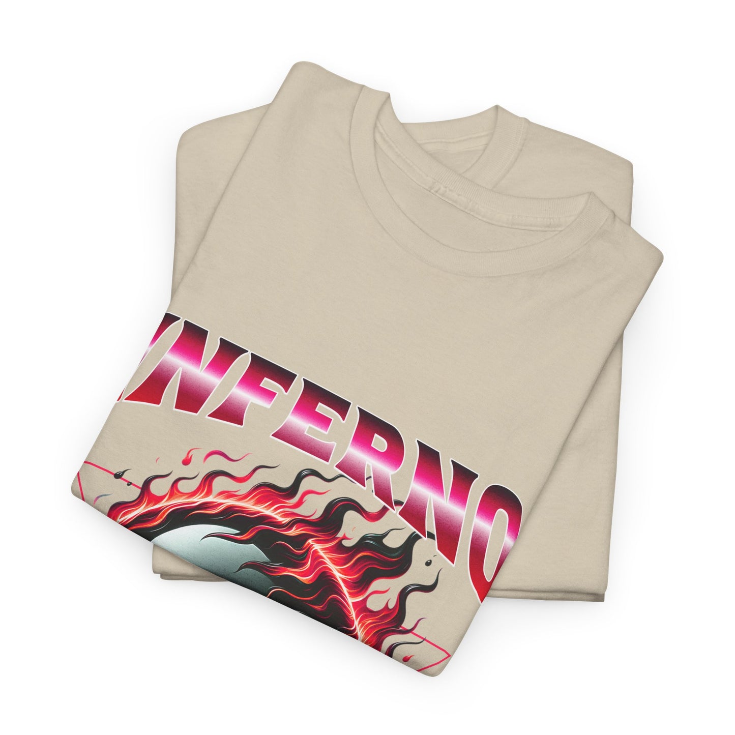 Inferno 8-Ball Design Unisex Heavy Cotton Tee