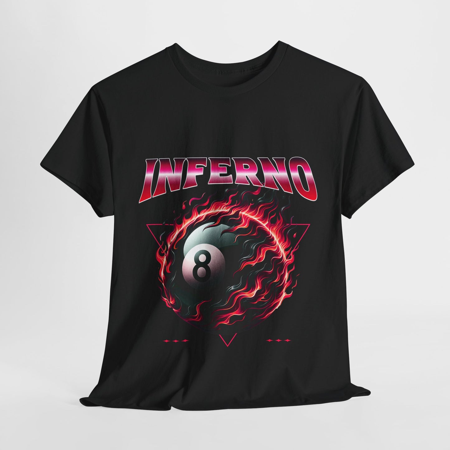 Inferno 8-Ball Design Unisex Heavy Cotton Tee