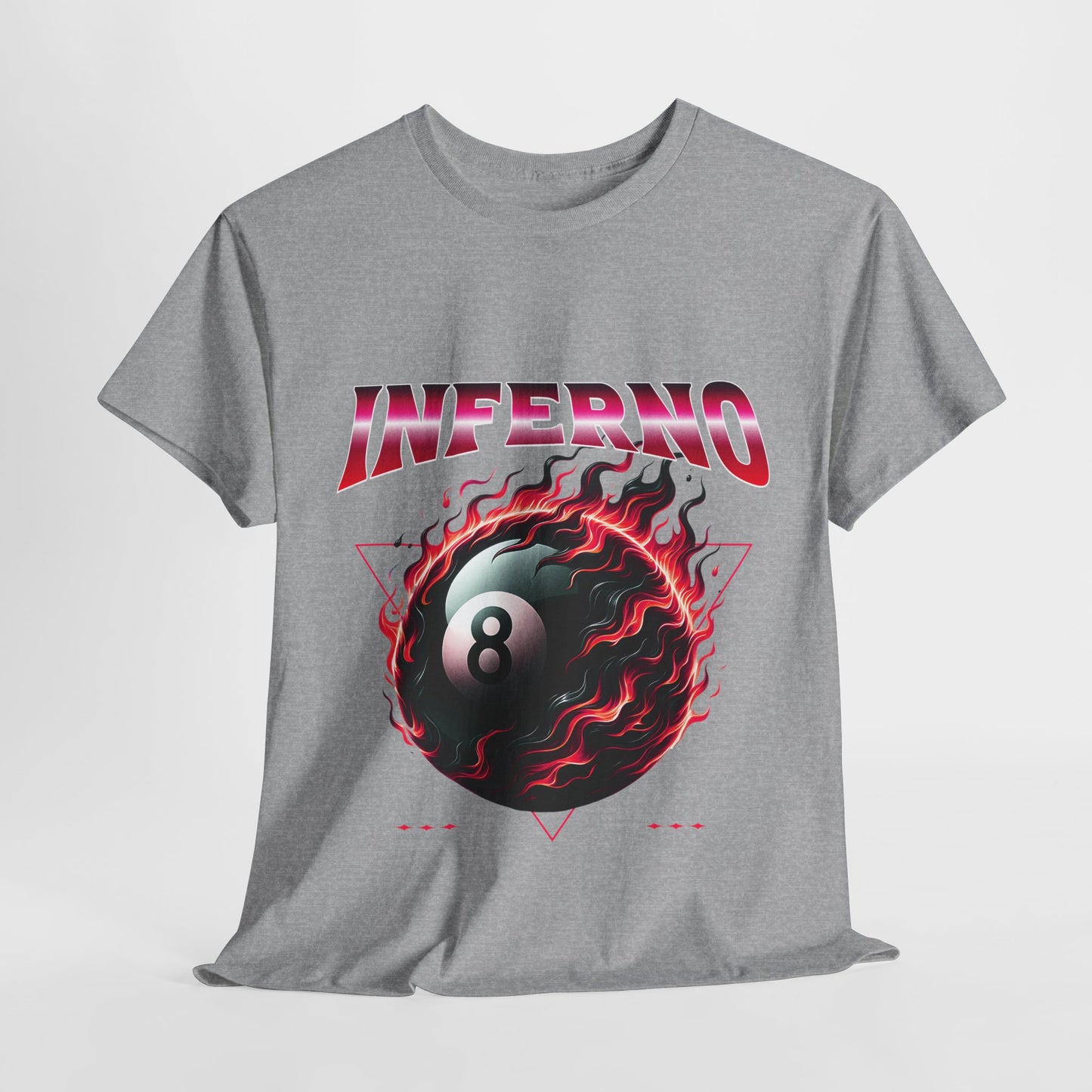 Inferno 8-Ball Design Unisex Heavy Cotton Tee