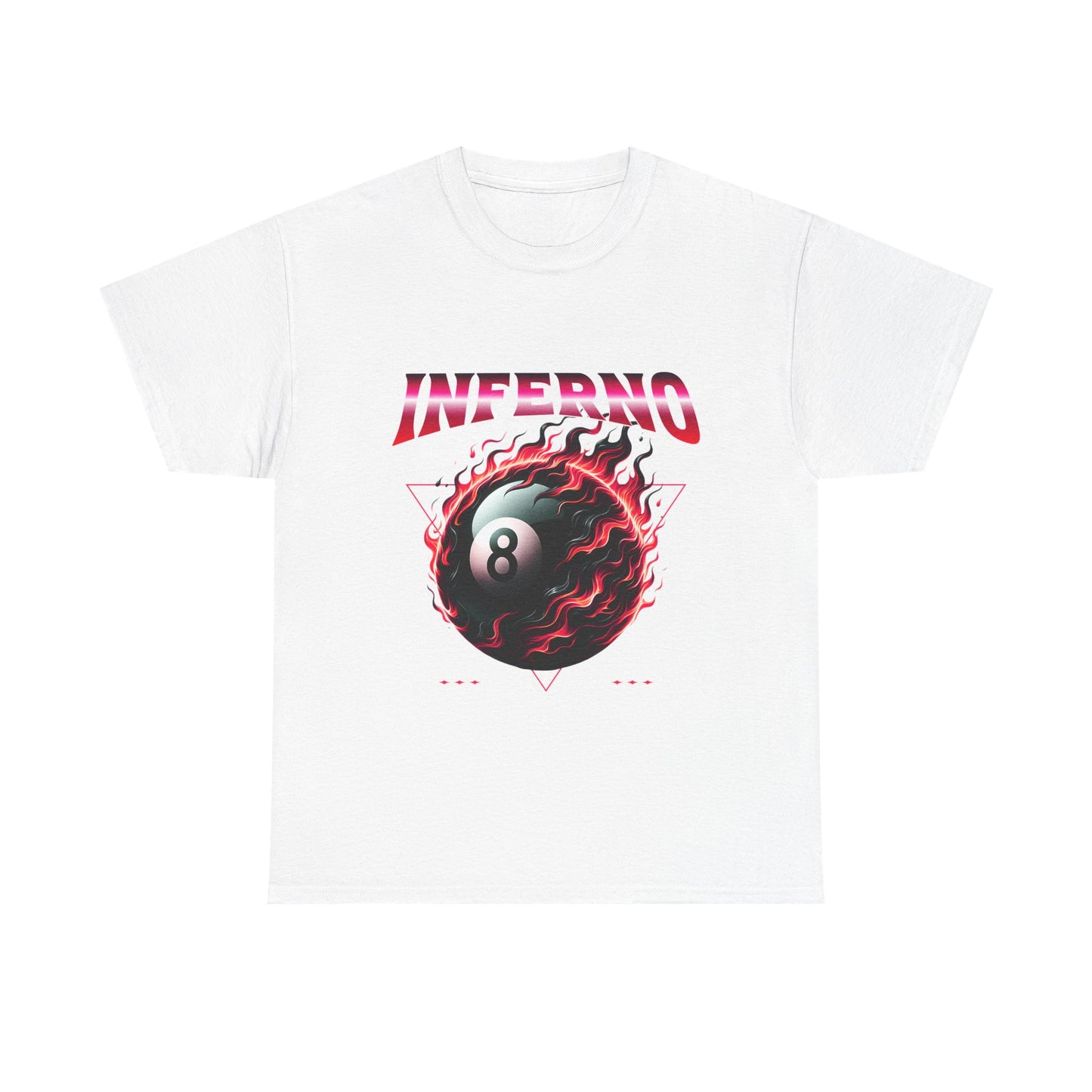Inferno 8-Ball Design Unisex Heavy Cotton Tee
