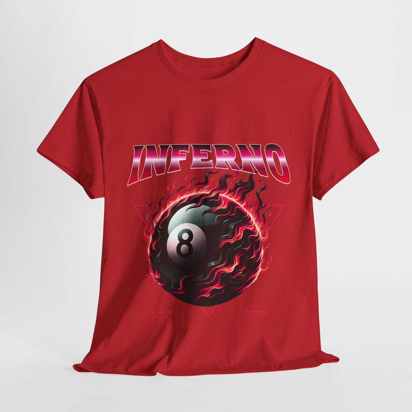 Inferno 8-Ball Design Unisex Heavy Cotton Tee