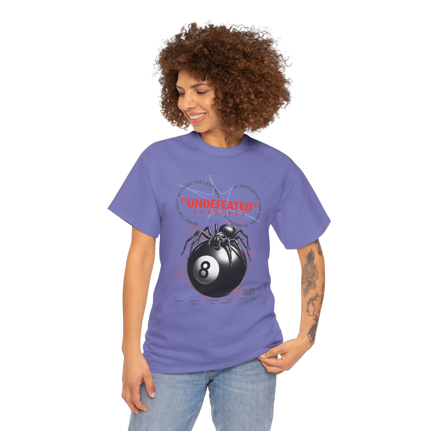 Undefeated Spider 8-Ball Unisex Heavy Cotton Tee