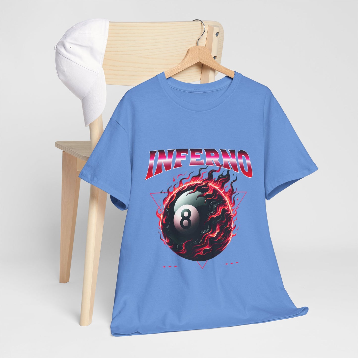 Inferno 8-Ball Design Unisex Heavy Cotton Tee