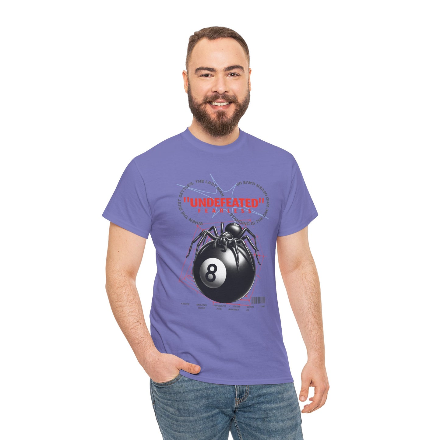 Undefeated Spider 8-Ball Unisex Heavy Cotton Tee