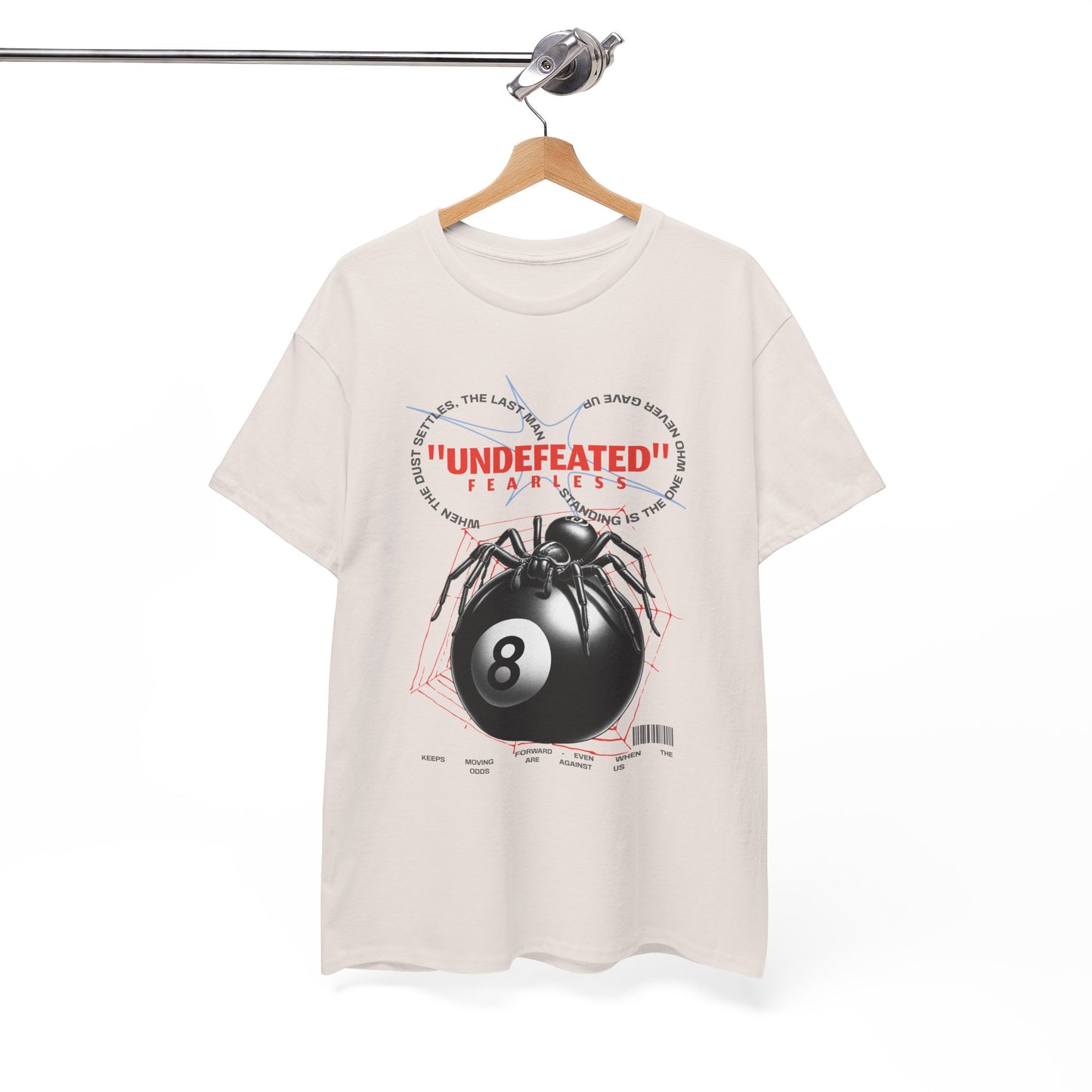 Undefeated Spider 8-Ball Unisex Heavy Cotton Tee