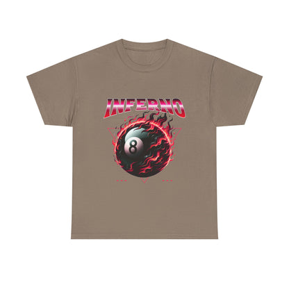 Inferno 8-Ball Design Unisex Heavy Cotton Tee