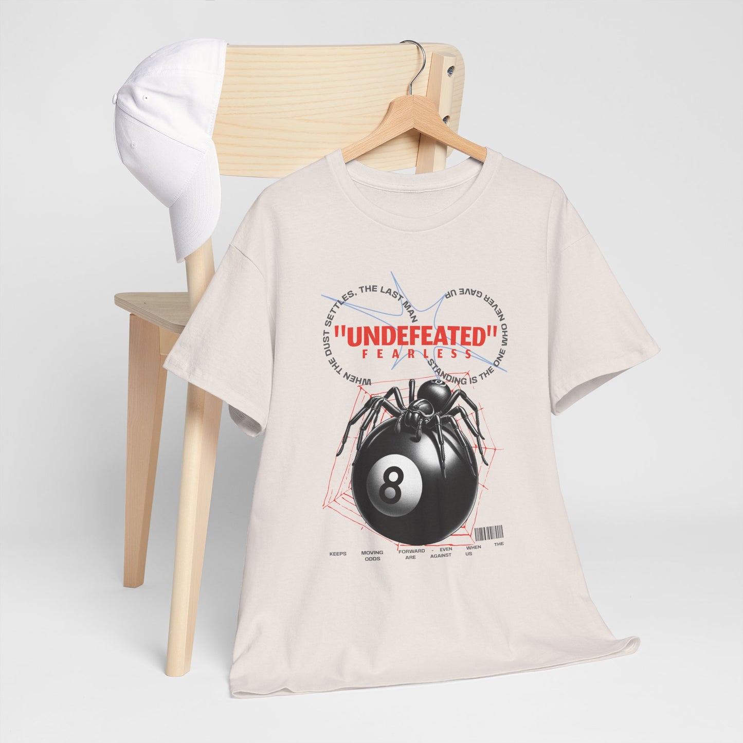 Undefeated Spider 8-Ball Unisex Heavy Cotton Tee